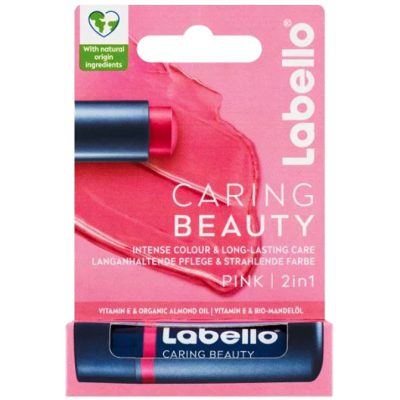 بالم لب لبلو مدل Caring Beauty رنگ Pink-گالری پاریس