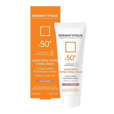 ضد آفتاب هیدرا پوست خشک درماتیپیک _بژ طبیعی+SPF50-گالری پاریس