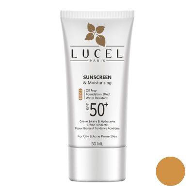 کرم ضد آفتاب پوست های چرب و مستعد آکنه رنگ بژ لوسل 50 میلSPF50 -گالری پاریس