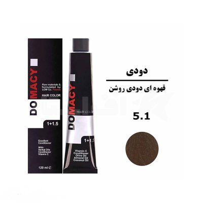 رنگ مو دوماسی شماره 5/1 حجم 120 میل -گالری پاریس