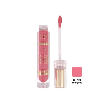 رژ لب مایع کرمی تاپ لیدو مدل KISSABLE LIPS شماره 393 رنگ Energetic-گالری پاریس
