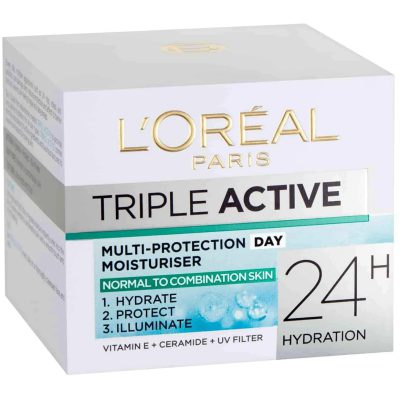 ژل کرم آبرسان روز لورال تریپل اکتیو Triple Active حجم ۵۰ میلی لیتر-گالری پاریس