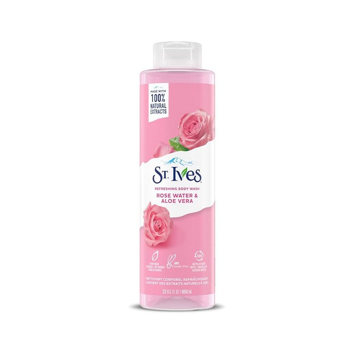 St.Ives-Energizing-Body-Wash-Rose-Water-Aloe-Vera-650ml St.Ives Energizing Body Wash Rose Water Aloe Vera 650ml