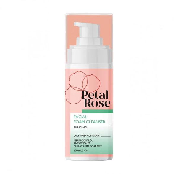 Petal-Rose-Normal-Skin-Foam-Cleanser-(150ml) فوم شستشو پوست نرمال پتال رز (150m) _ گالری پاریس