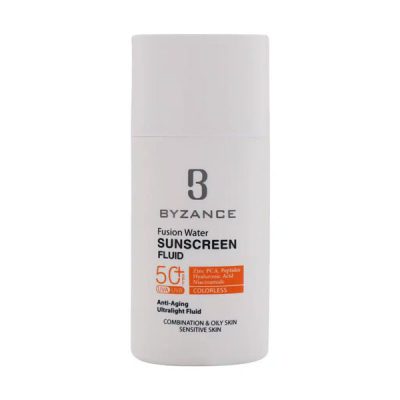 فلوئید ضد آفتاب فیوژن واتر SPF50 بیزانس (50ml) _ گالری پاریس