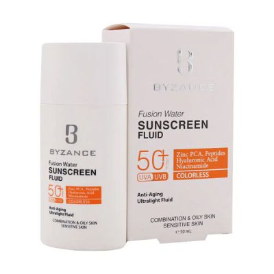 فلوئید ضد آفتاب فیوژن واتر SPF50 بیزانس (50ml) _ گالری پاریس