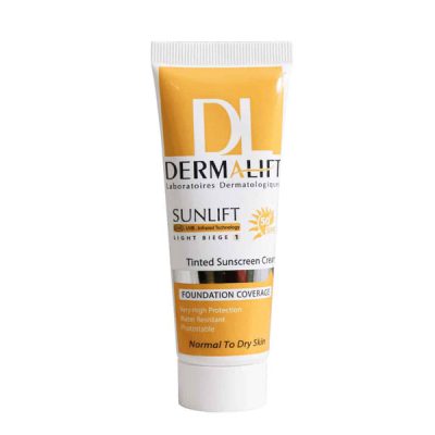 کرم ضد آفتاب SPF50 پوست خشک درمالیفت (40ml) _ گالری پاریس