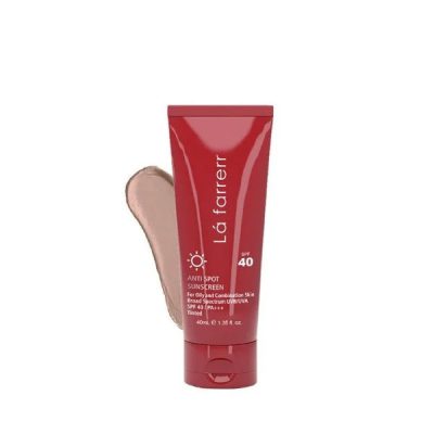 کرم ضد آفتاب رنگی SPF40 پوست چرب لافارر (40ml) _ گالری پاریس